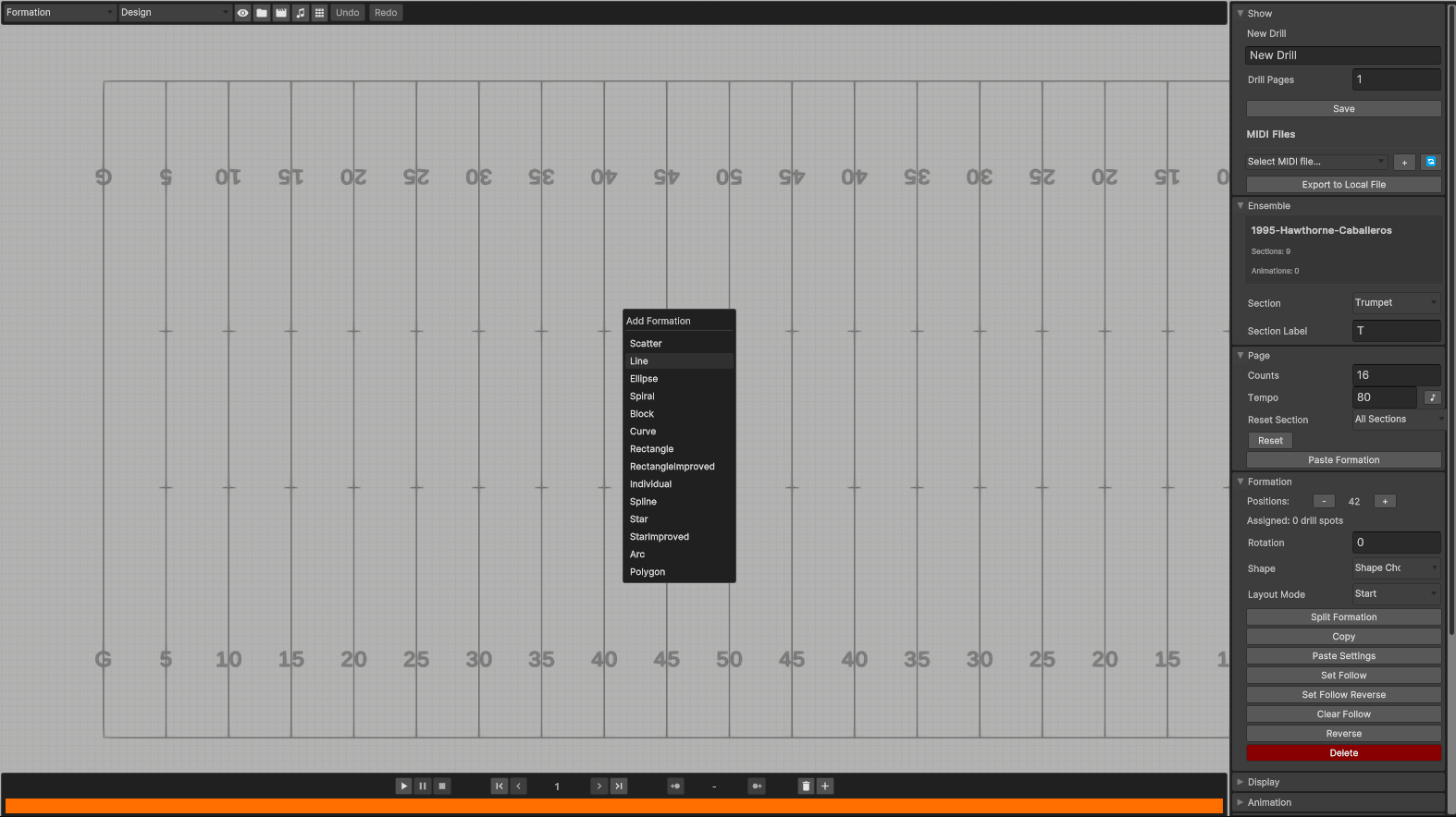 Show Designer Interface